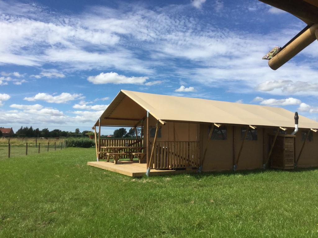 Glamping Aan de Vleterbeke Hotel Vleteren Bagian luar foto